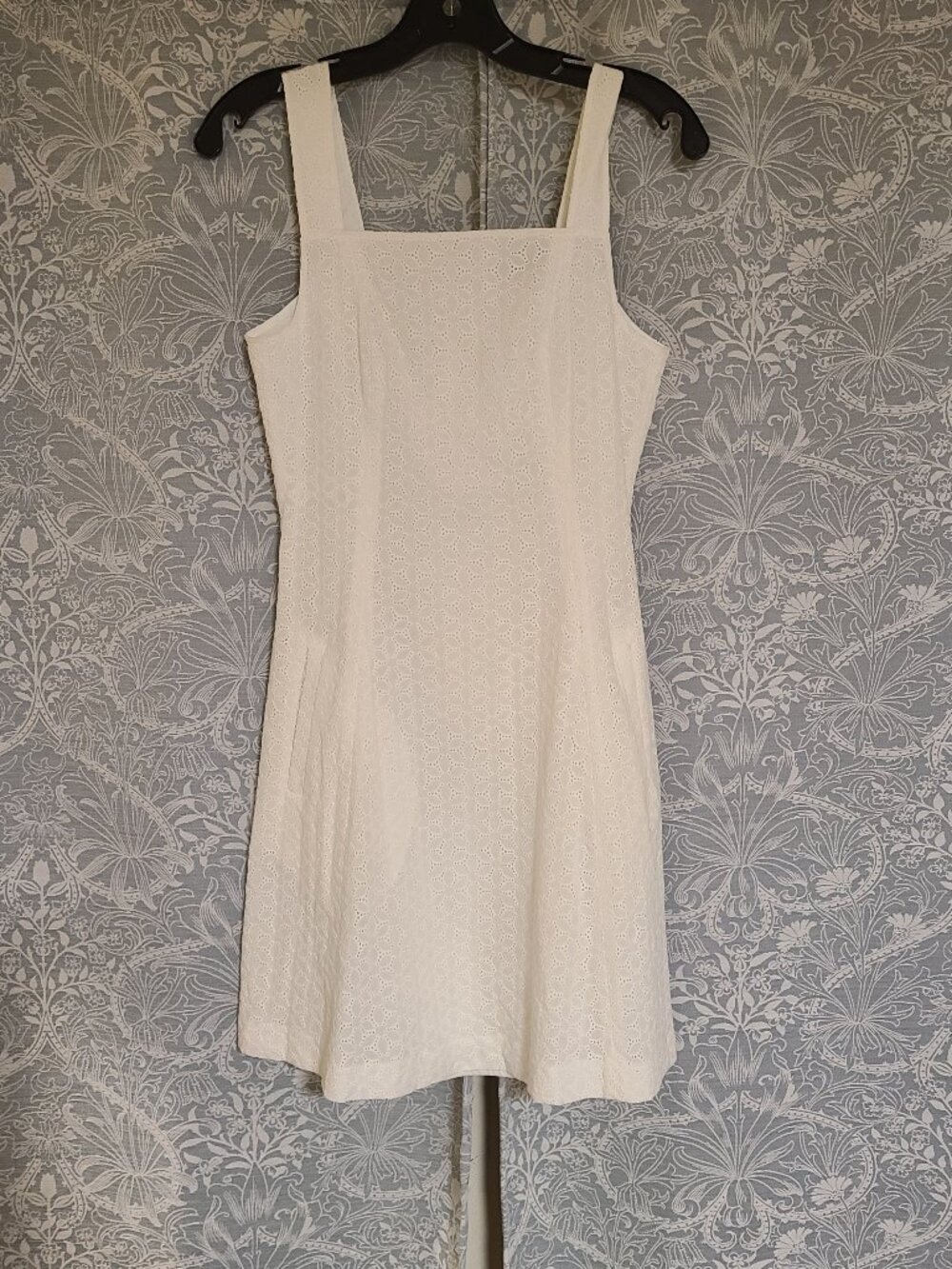 Theory White Eyelet Mini Dress
